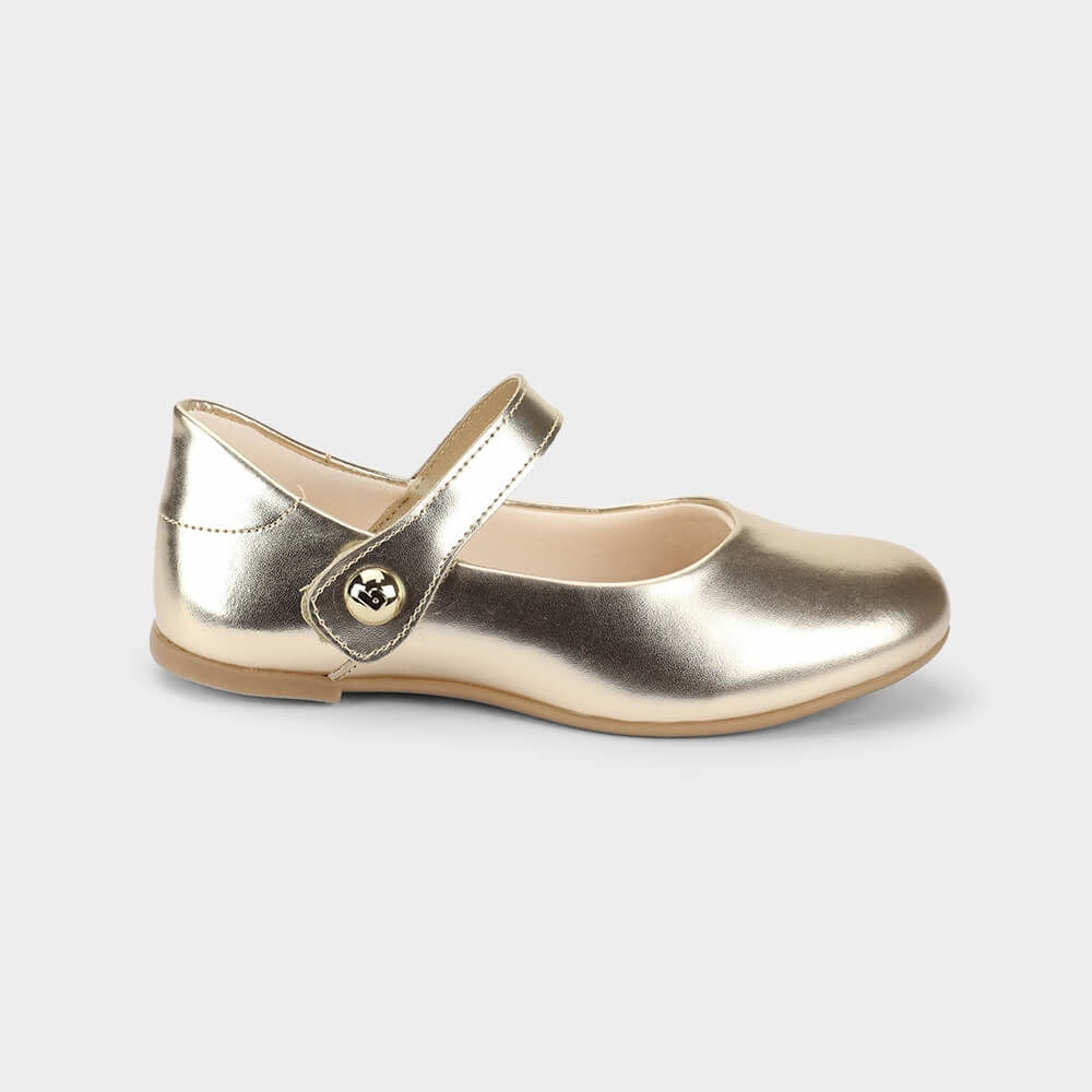 Sapatilha Infantil Bibi Ballerina Basic Dourada