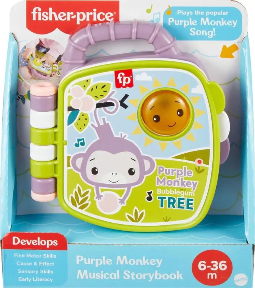 Livro Musical Infantil Canta Macaquinho Fisher Price Mattel