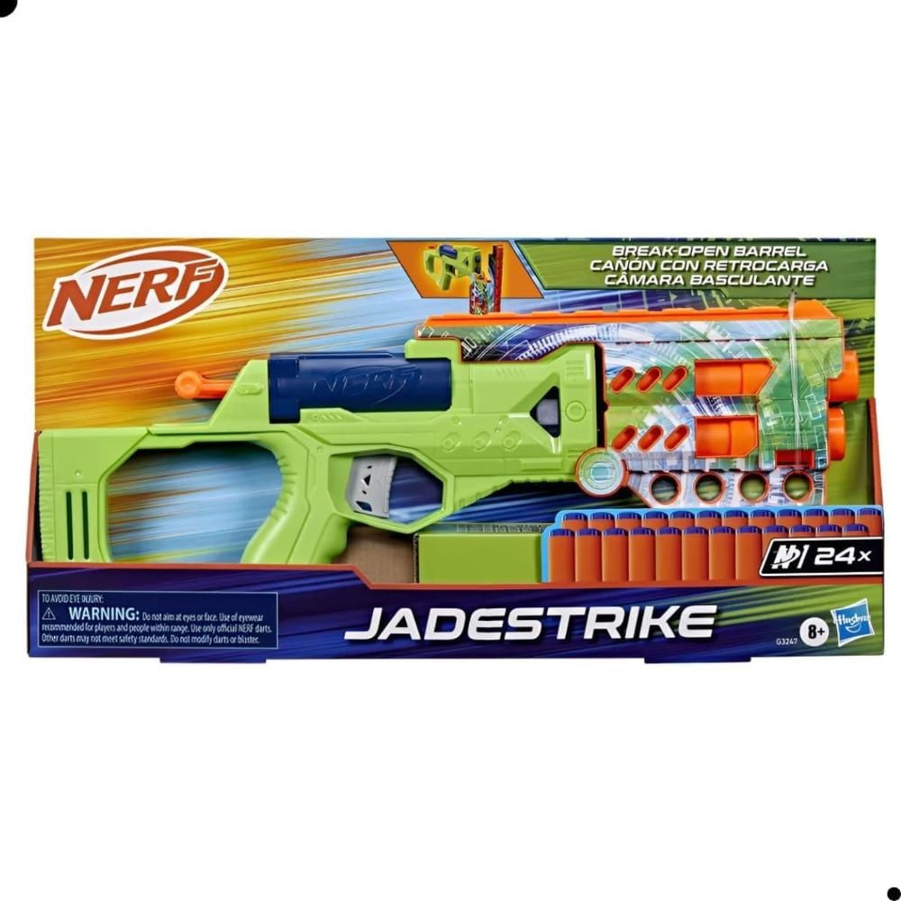 Lança Dardos Nerf Jadestrike 24 Dardos Hasbro - G3247