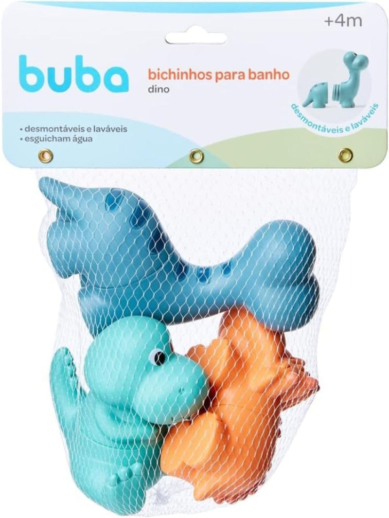 Bichinhos Para Banho Dino Buba - 21005