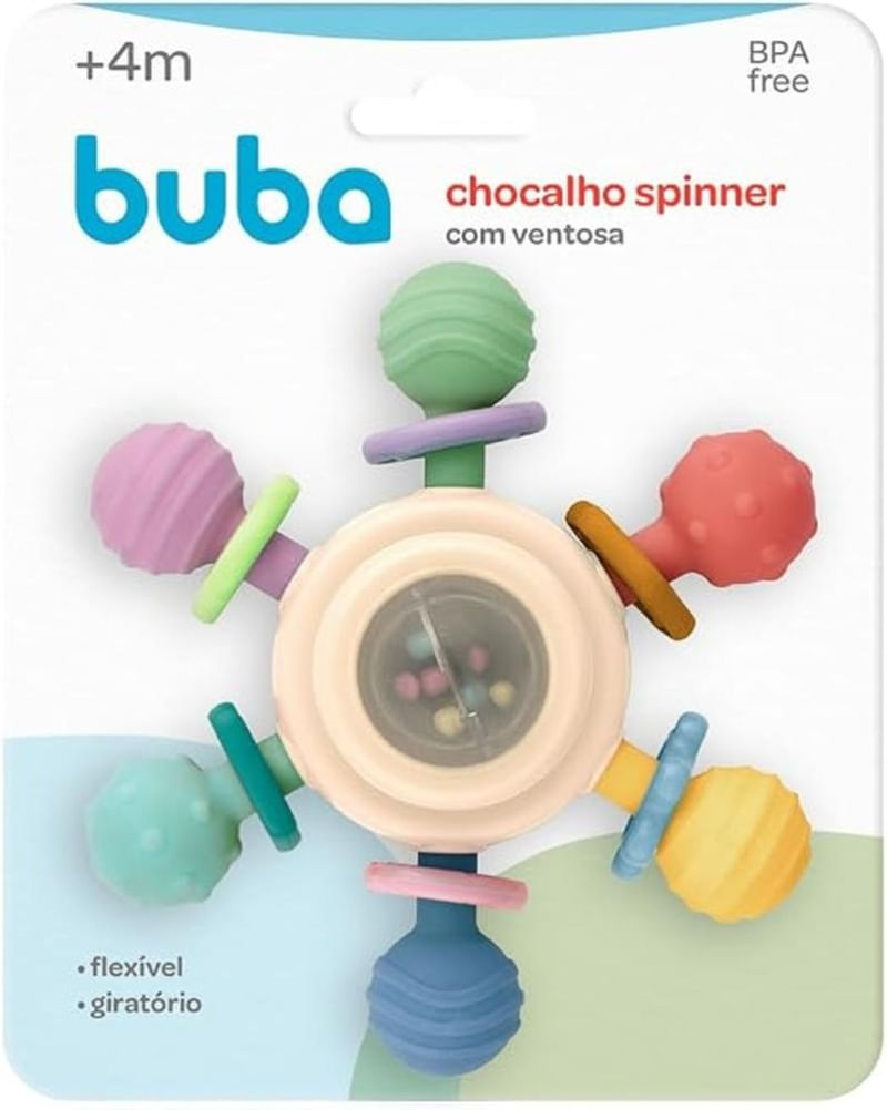 Chocalho Spinner Com Ventosa Buba - 19688