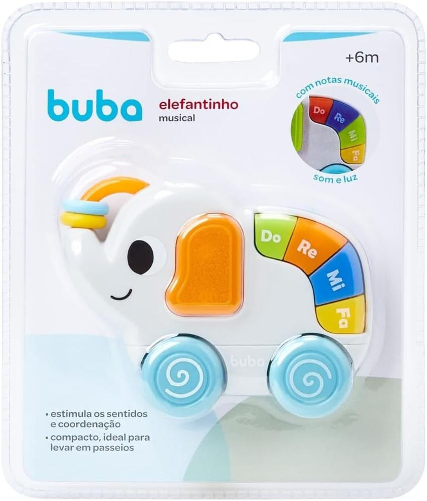 Brinquedo Didático Elefantinho Musical Buba - 20997