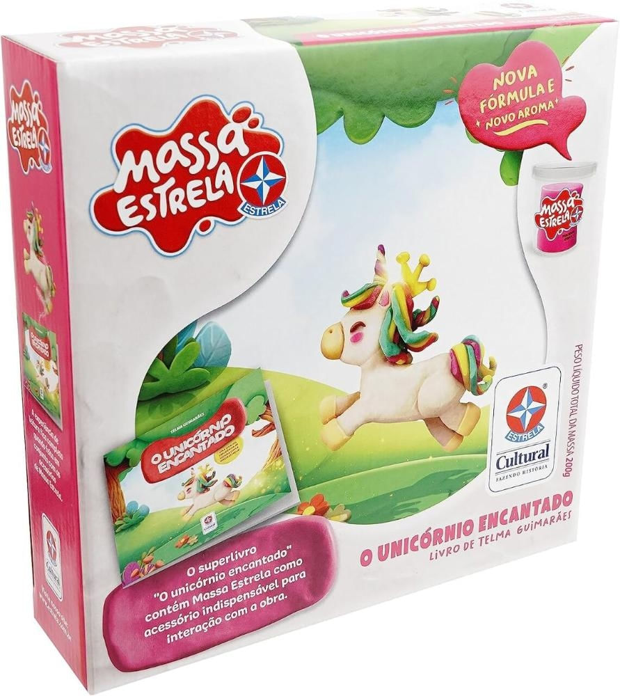 Conjunto Massinha + Livro Unicórnio Encantado Estrela