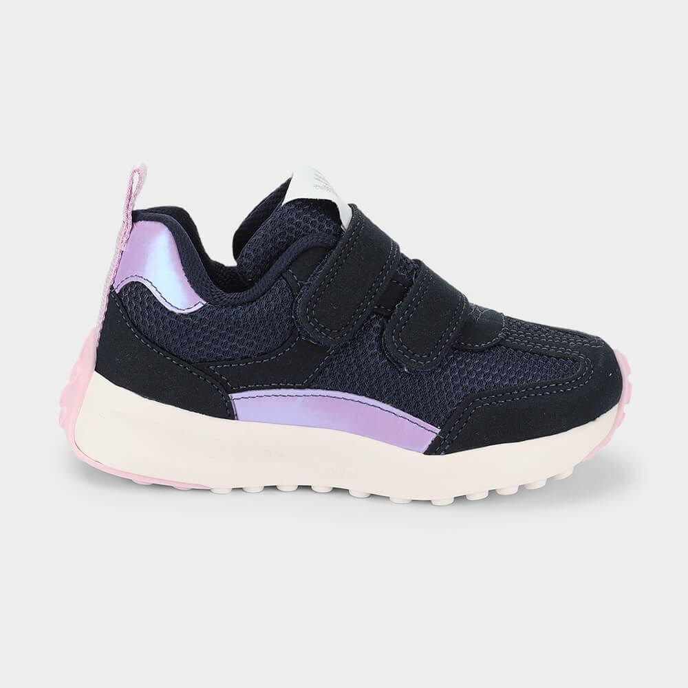 Tênis Infantil Bibi Jogging Azul Marinho com Lilás