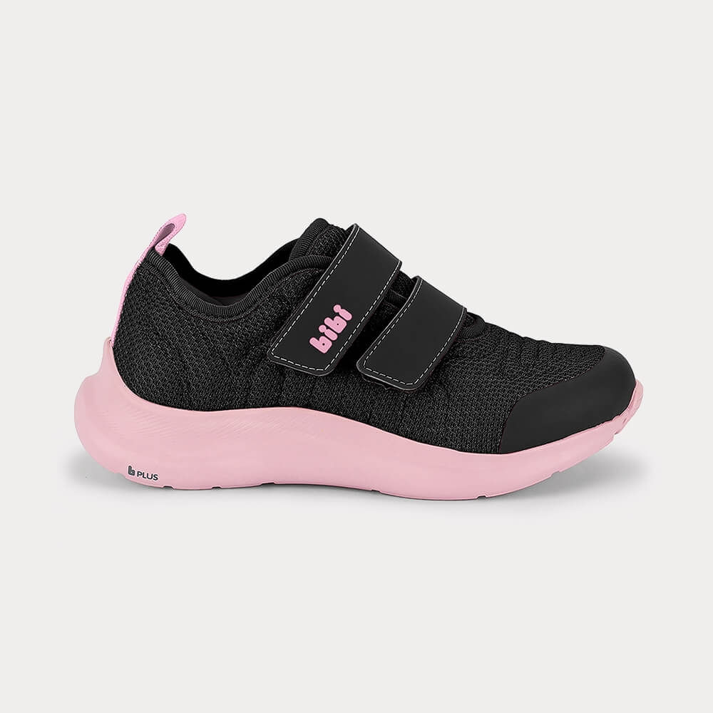 Tênis Infantil Bibi Action Preto com Rosa