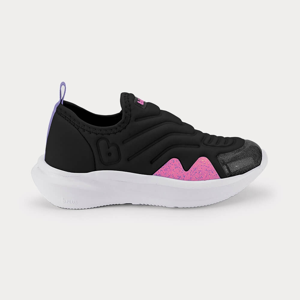 Tênis Infantil Bibi Volt 2.0 Preto com Rosa