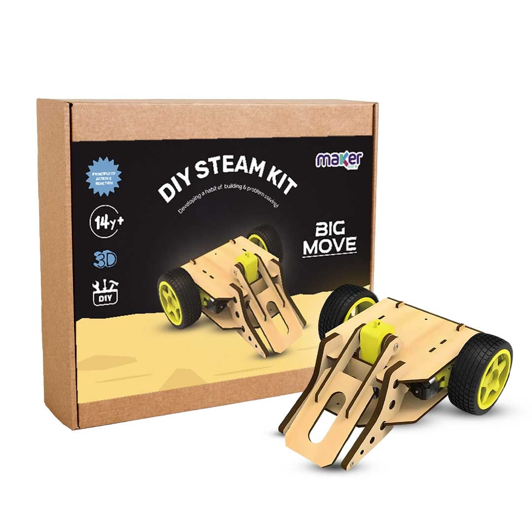Kit de Robótica STEM Carro Combate Big Move MDF