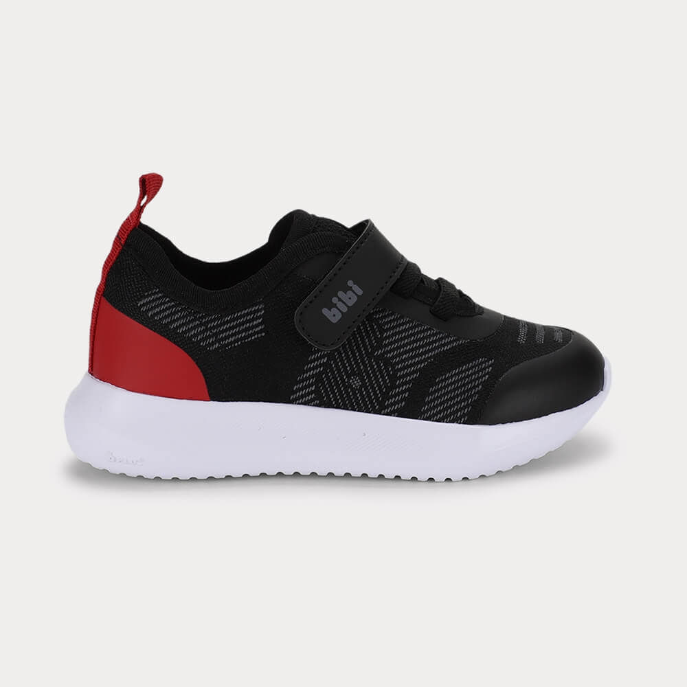 Tênis Infantil Bibi Flash Tech Preto com Vermelho
