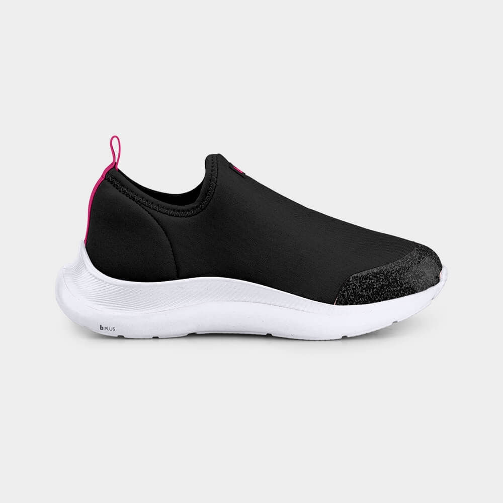 Tênis Infantil Bibi Action Preto com Rosa