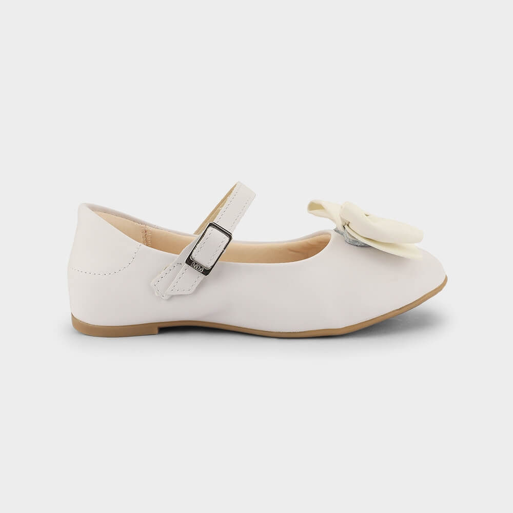 Sapatilha Infantil Bibi Ballerina Basic Branca com Laço