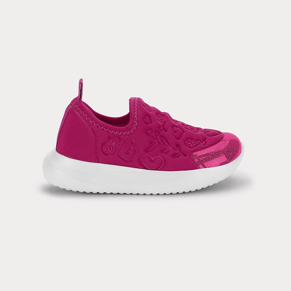 Tênis Infantil Bibi Flash Rosa com Glitter