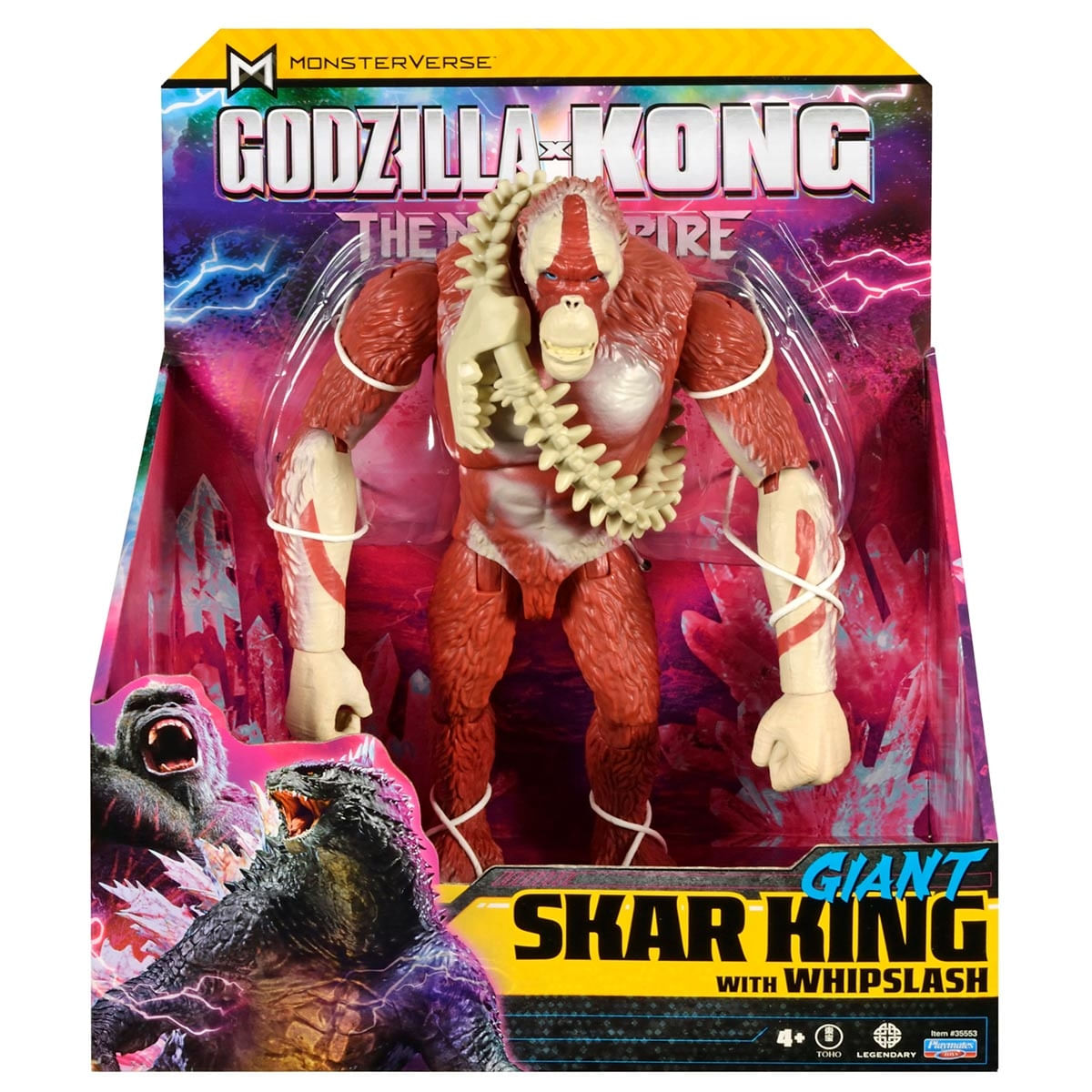 Boneco Gigante Skar King Com Whiplash De 27Cm - Godzilla