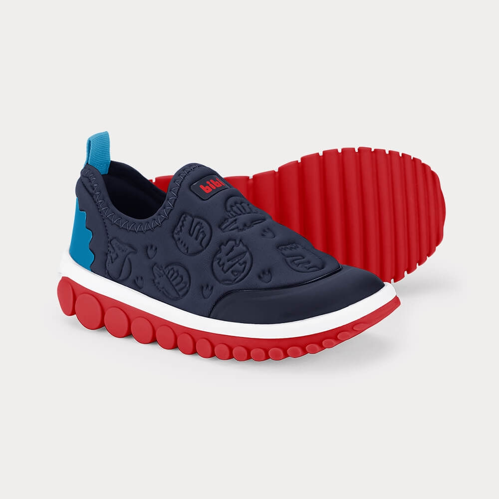 Tênis Infantil Bibi Roller 2.0 Azul de Dinossauro 1155475