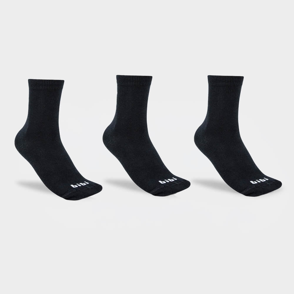Kit de Meias Infantis Mini Pretas 1179139