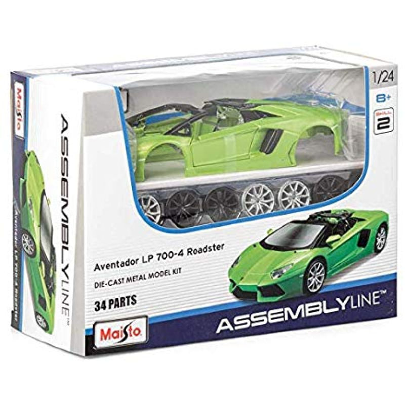Lamborghini Aventador Roadster - Kit em Metal p/ Montar - Assembly Line - 1/24 - Maisto