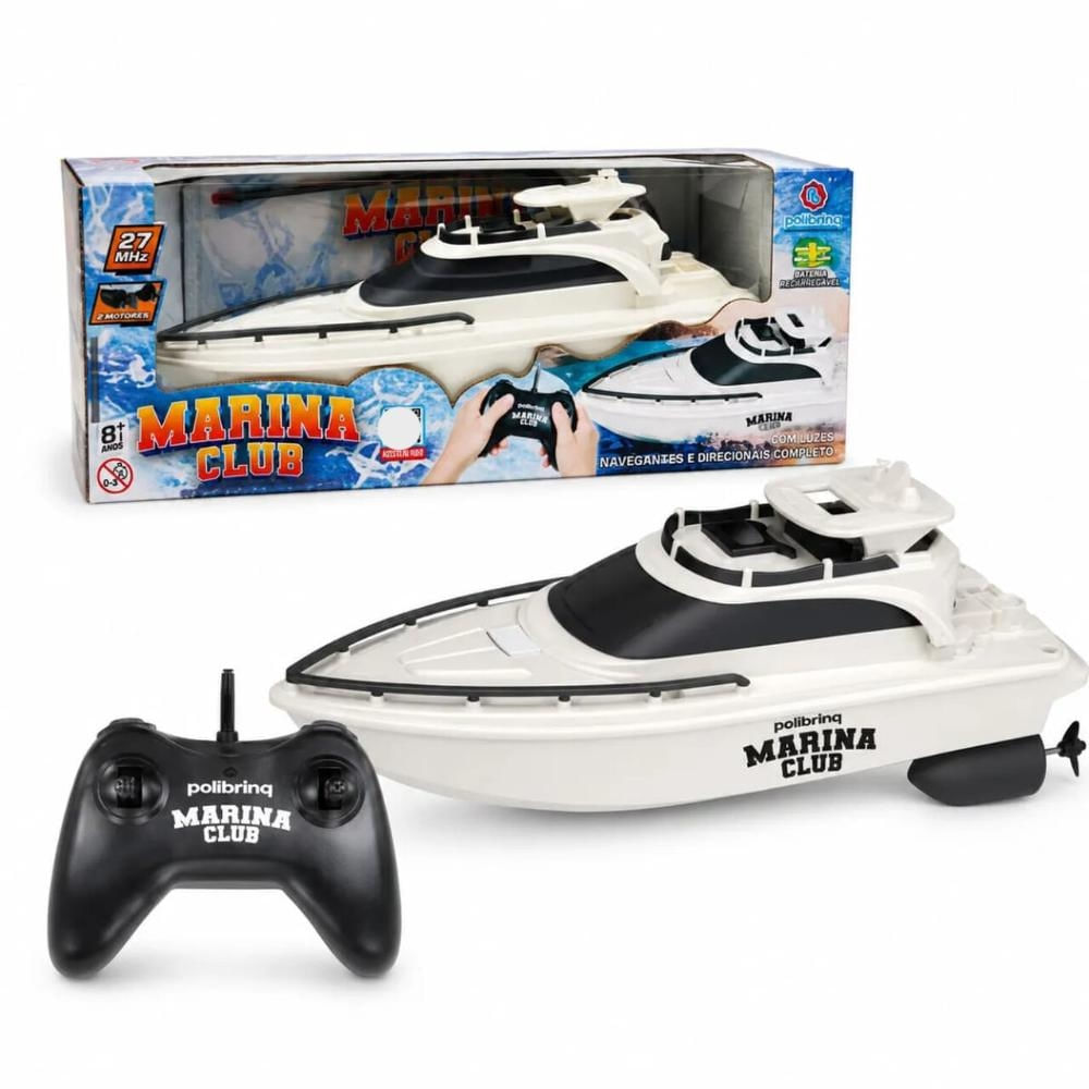 Barco De Controle Remoto Marina Club Polibrinq - CAR2288