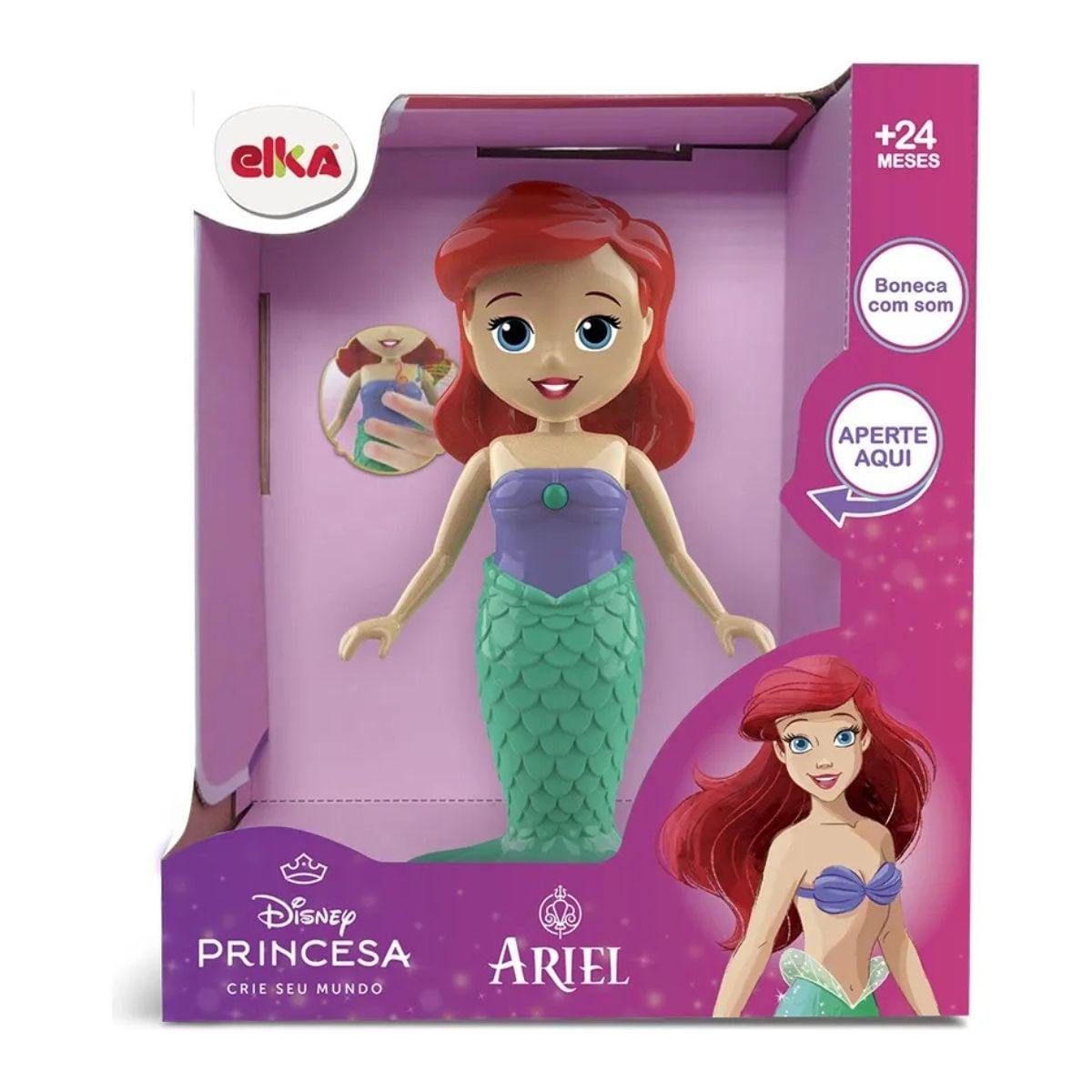Boneca Ariel Musical Elka 1301