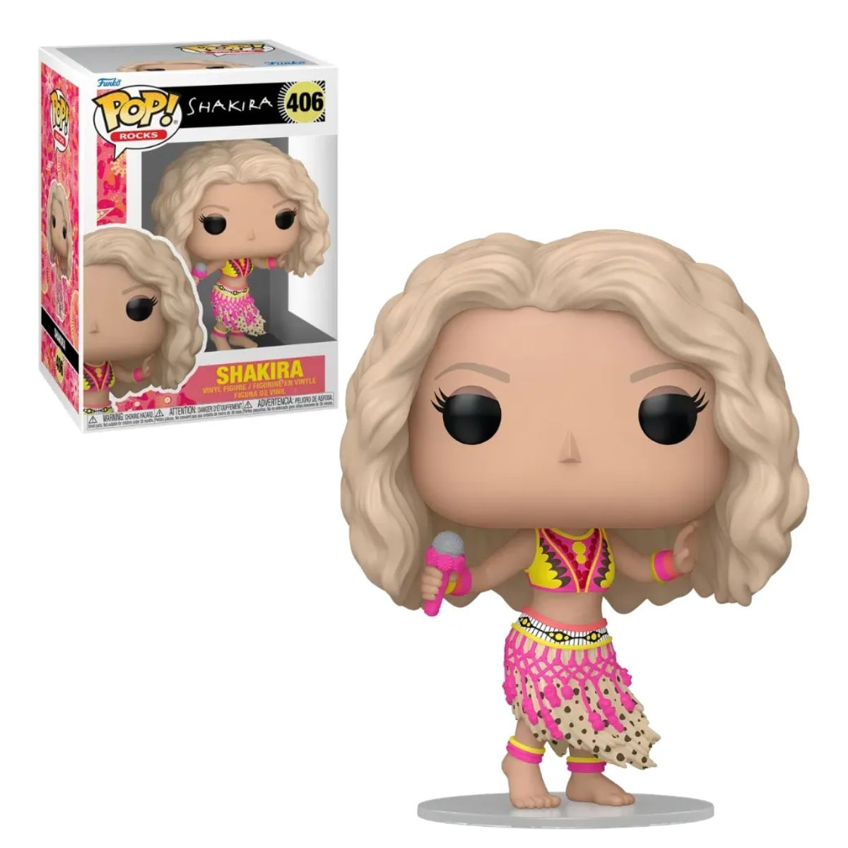Funko Pop Rocks Shakira Waka Waka 406 Figura Vinil Presente Colecionável