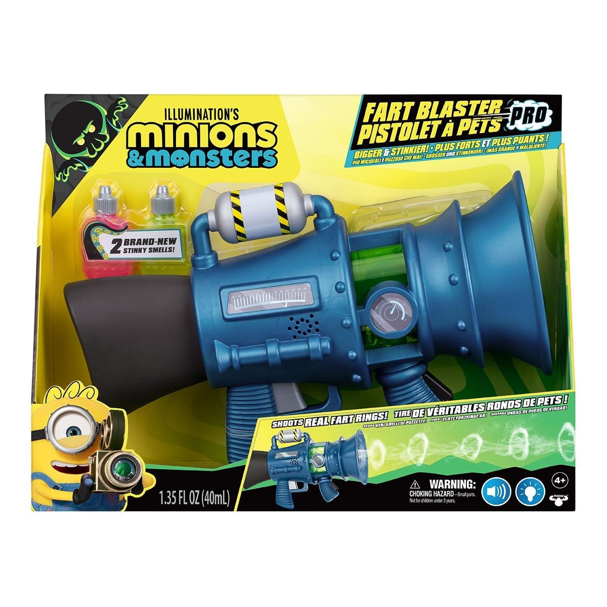 Lançador de Pum Supremo 2.0 Minions & Monsters com Luz e Som Sunny