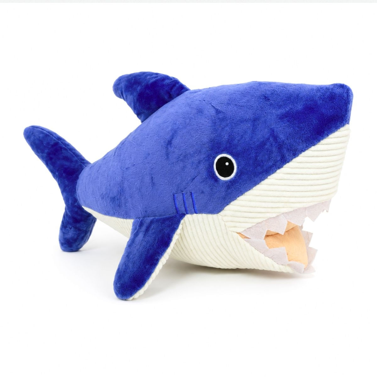 Tubarão de Pelúcia Azul Grande Fofy Toys Macio Para Presentear
