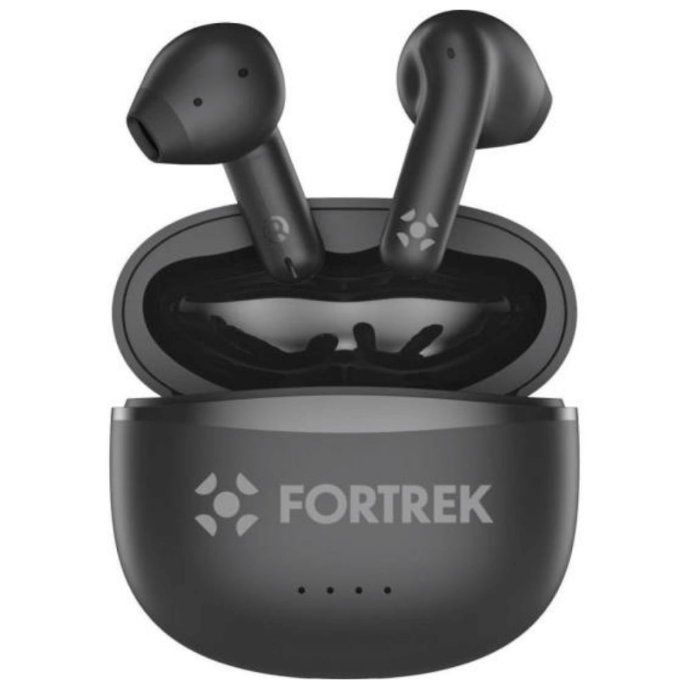 Fone de Ouvido Bluetooth 6.0 TWS Auricular HWS2 Fortrek Preto