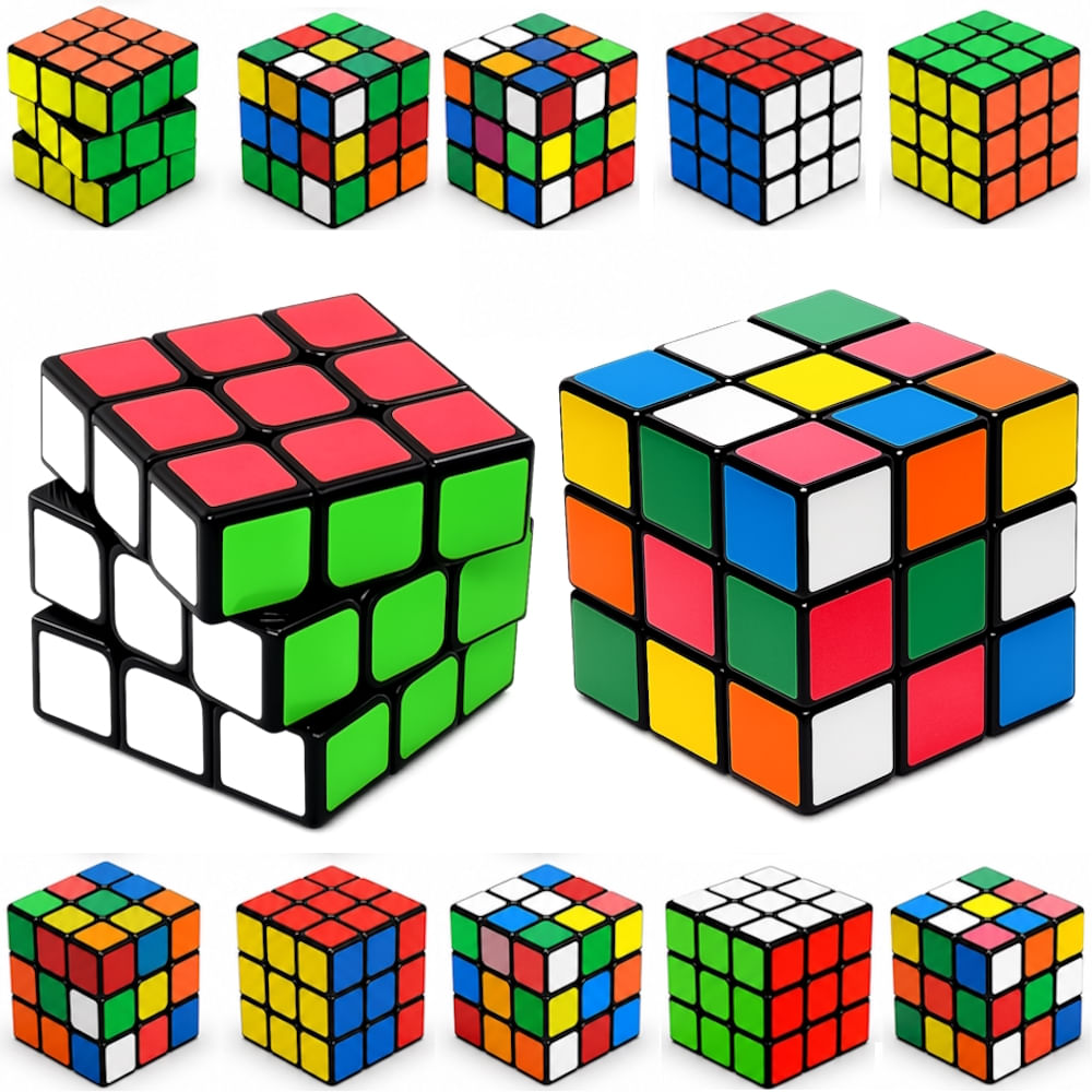 30 Cubo Mágico 3x3 Colorido Raciocínio Lembrança Brinde Festa p/ Sacolinha Surpresa