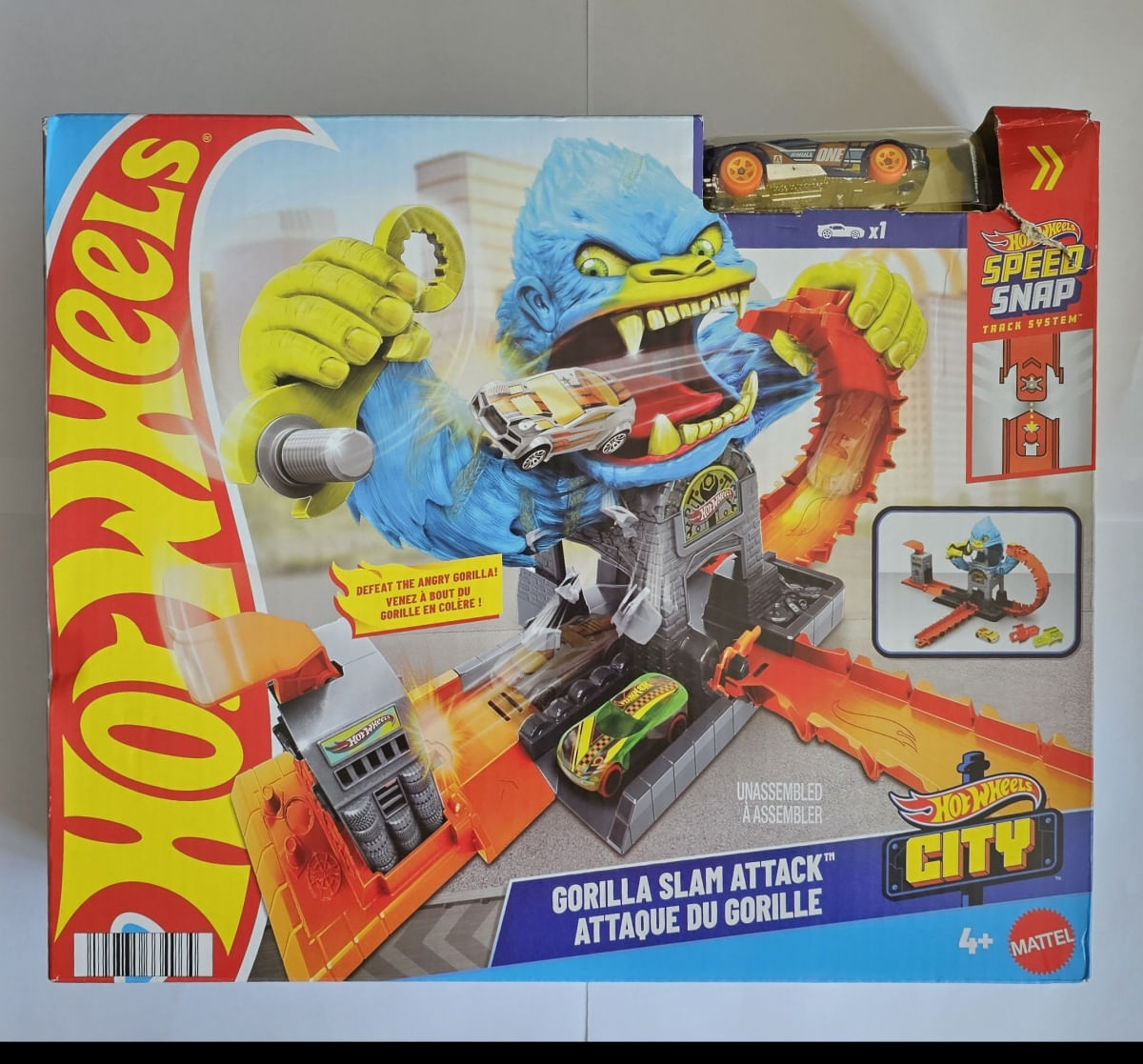 *Embalagem Danificada* Hot Wheels City Pista - Ataque do Gorila