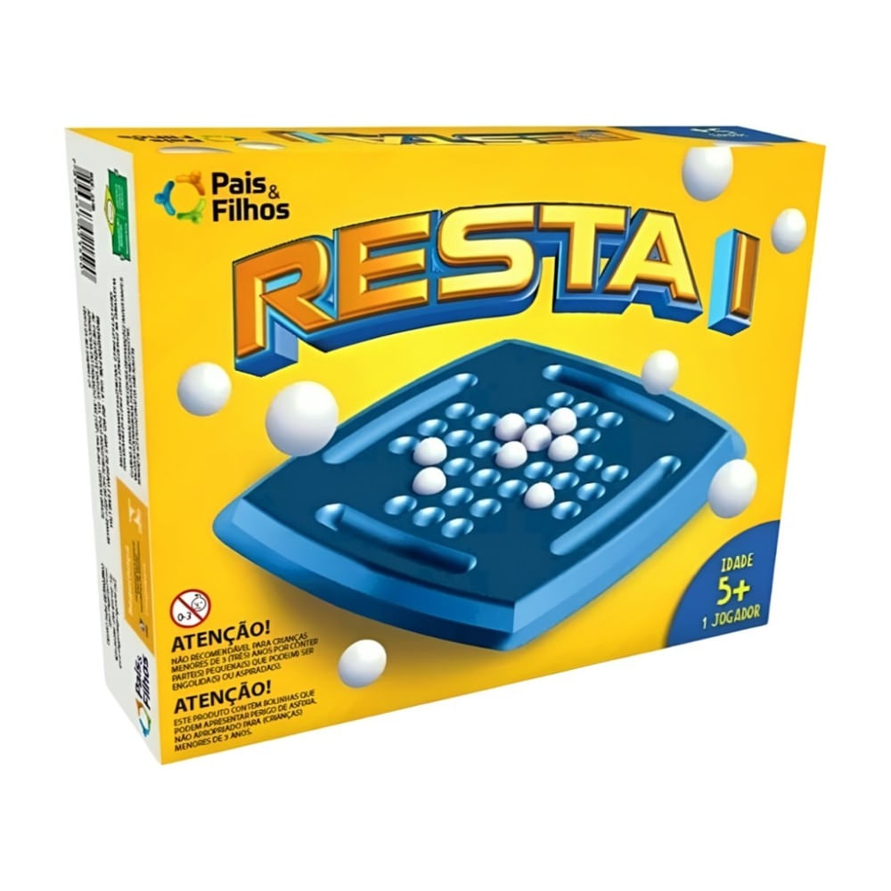 Jogo Resta 1 Clássico de Lógica Pais e Filhos