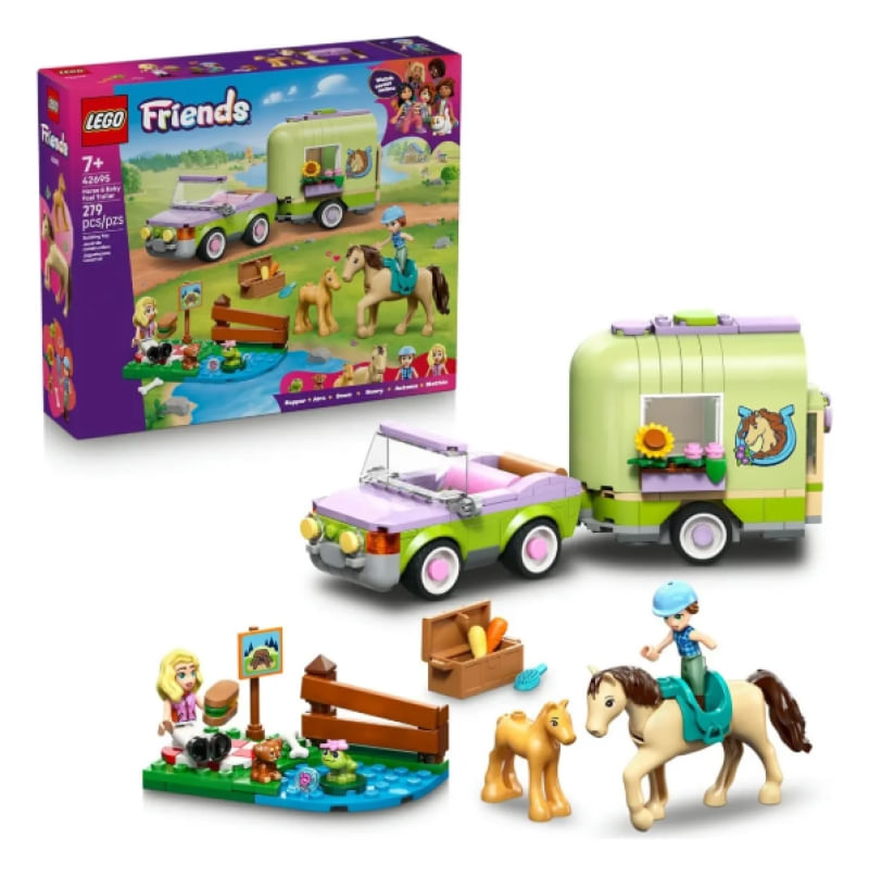 Friends Trailer para Cavalos e Potros Lego 42695