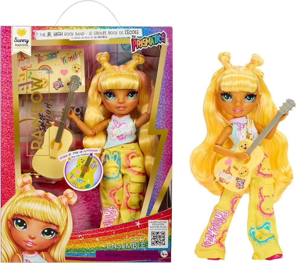 Boneca Rainbow High Jr Rockband Fashion Dolls Sunny - MGA