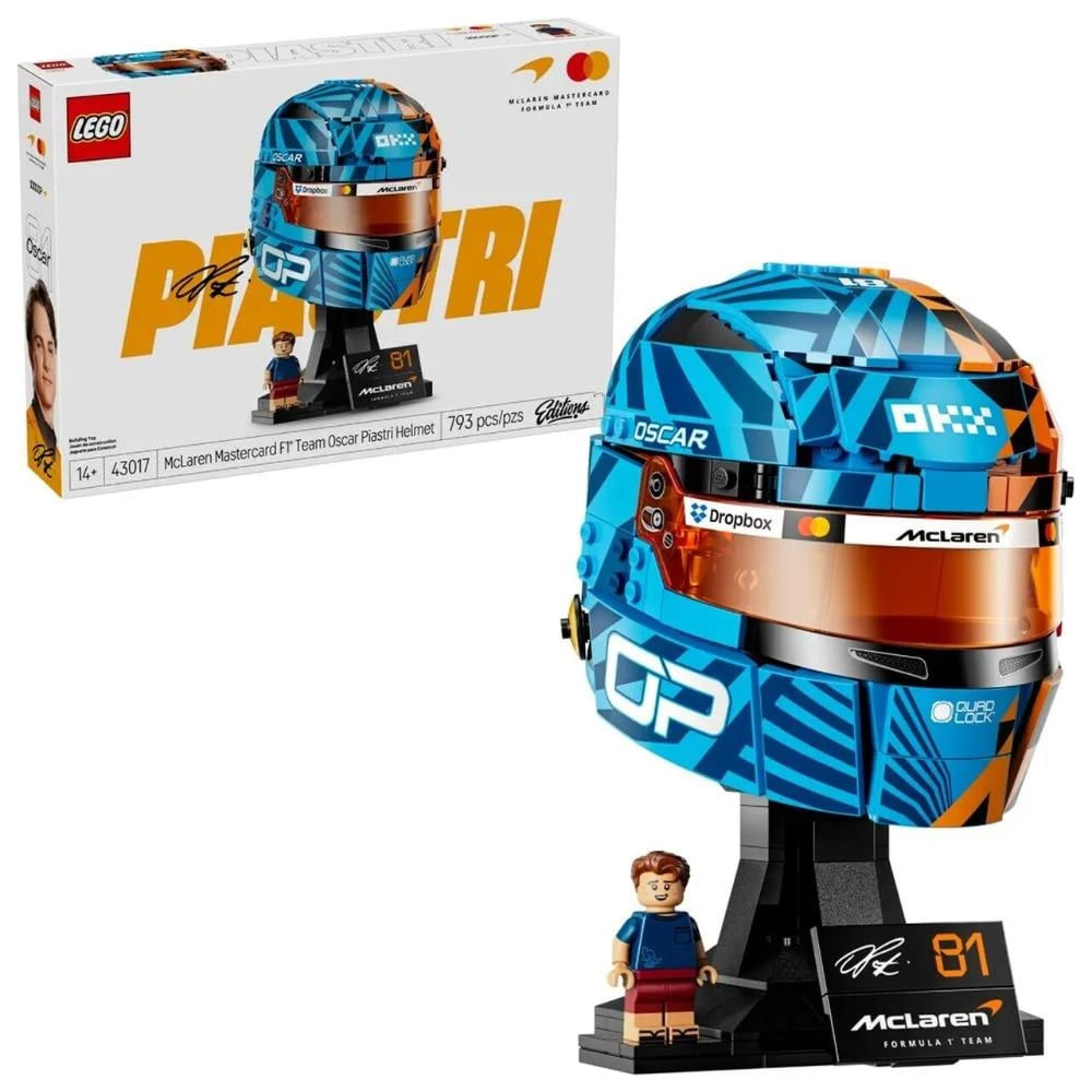 Lego Capacete Oscar Piastri McLaren Editions 493 Peças 43017