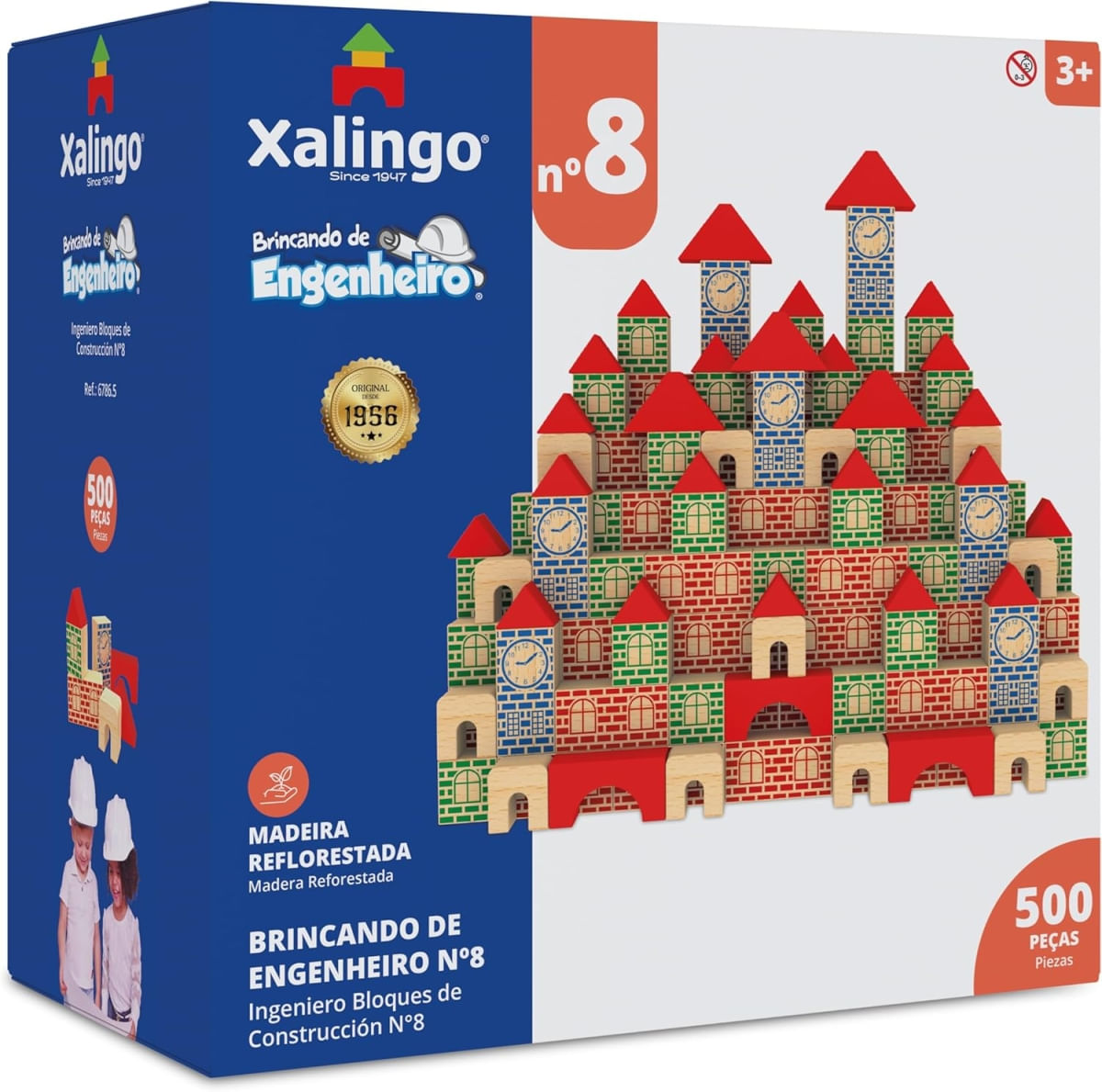 BRINCANDO DE ENGENHEIRO 500PCS - XALINGO