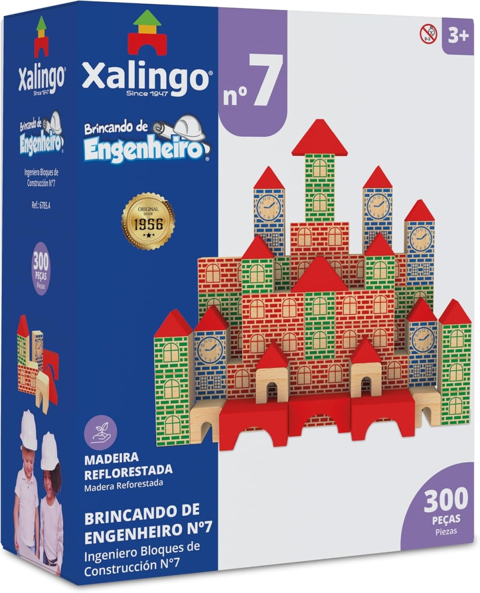 BRINCANDO DE ENGENHEIRO 300 PEÇAS - XALINGO