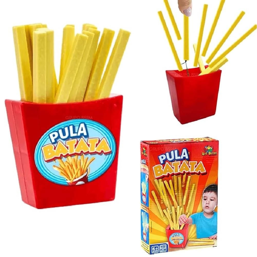 JOGO PULA BATATA PUXA BATATINHA FRITA INFANTIL BRINQUEDO INTERATIVO MESA FAMILIA DIVERTIDO