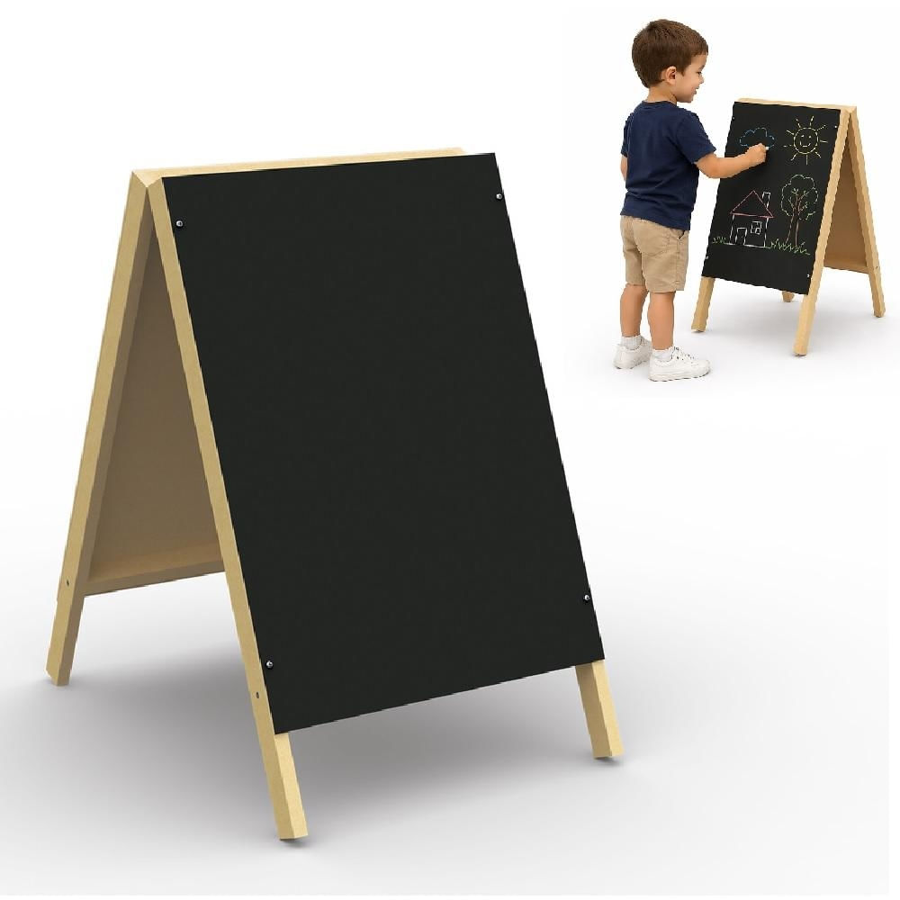 LOUSA CAVALETE QUADRO NEGRO MDF EXPOSITOR INFANTIL DESENHO RESTAURANTE PADARIA BAR LANCHONETE PORTATIL