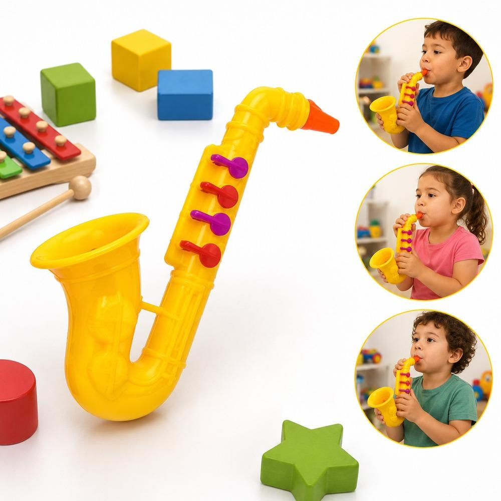 SAXOFONE INFANTIL BRINQUEDO MUSICAL EDUCATIVO JAZZ BAND PARA CRIANÇAS CLARINETE TROMPETE