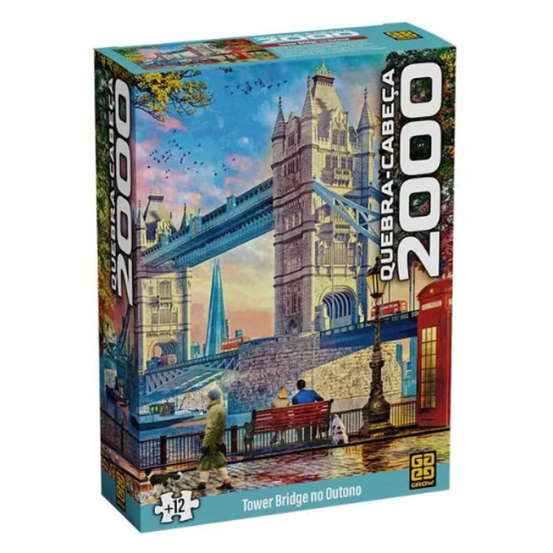 QUEBRA CABEÇA 2000 PEÇAS TOWER BRIDGE NO OUTONO - GROW