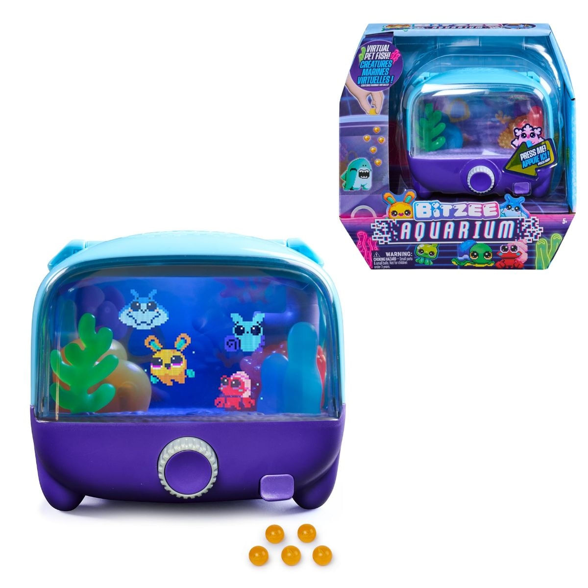Bicho Virtual Pet Digital Bitzee Aquarium Aquário Interativo Original Sunny 6021