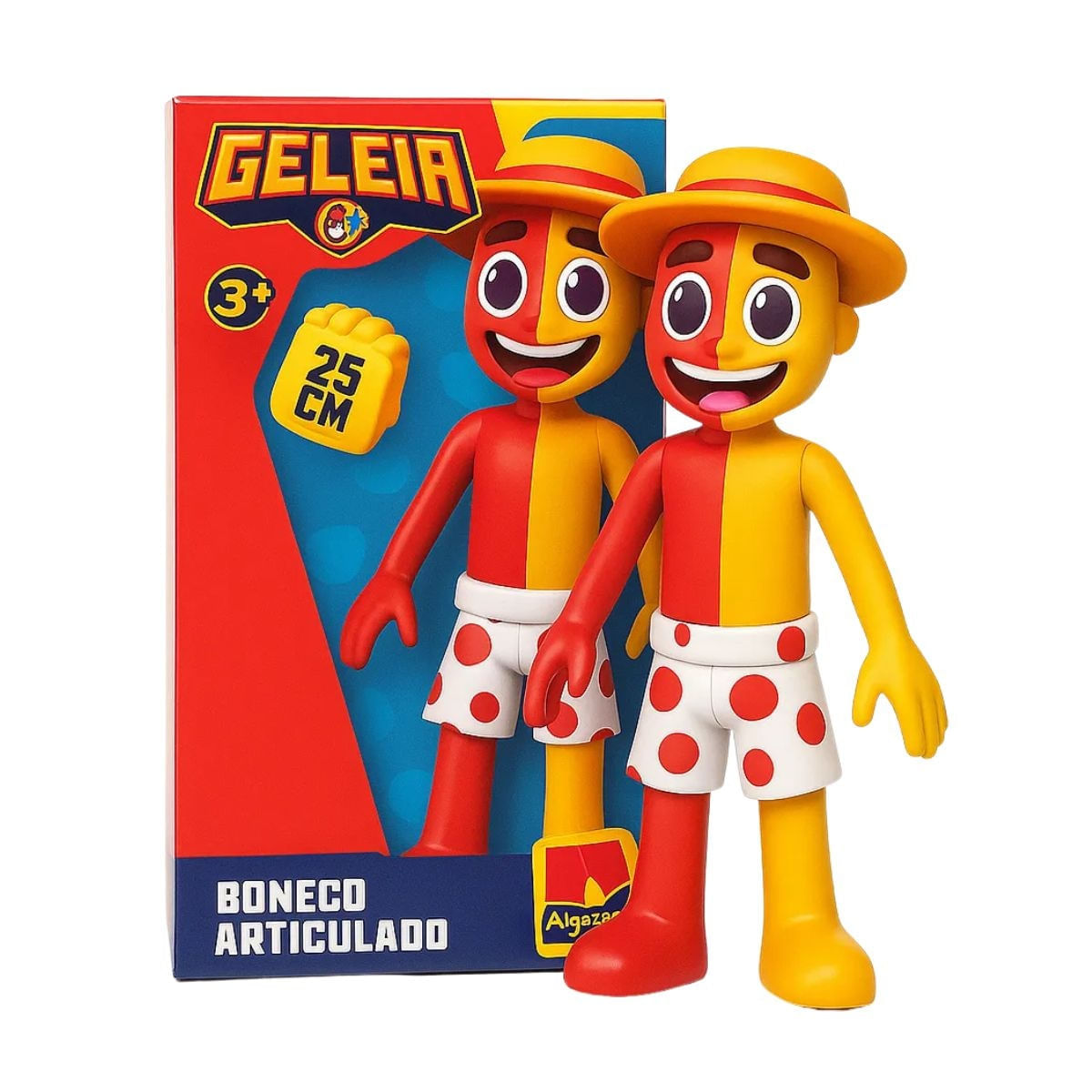 BONECO 25CM VINIL GELEIA - ALGAZARRA