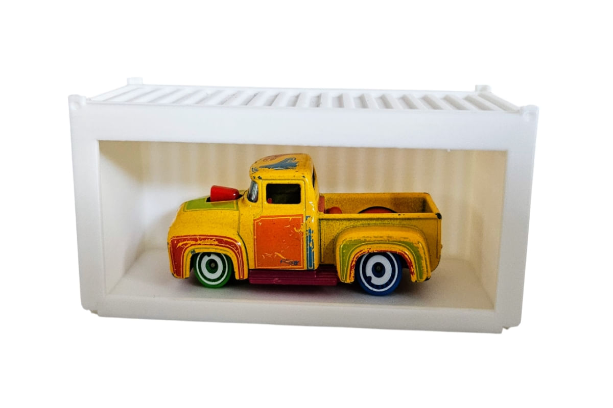 Hot Wheels Expositor - Display Container Empilhavel Branco