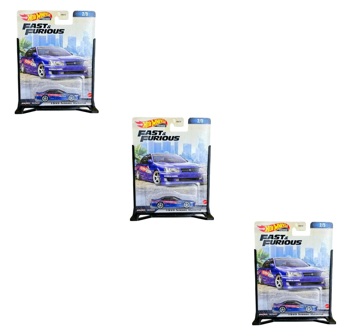 Hot Wheels Expositor - Display Mesa Blister Premium Preto 3 Unidades