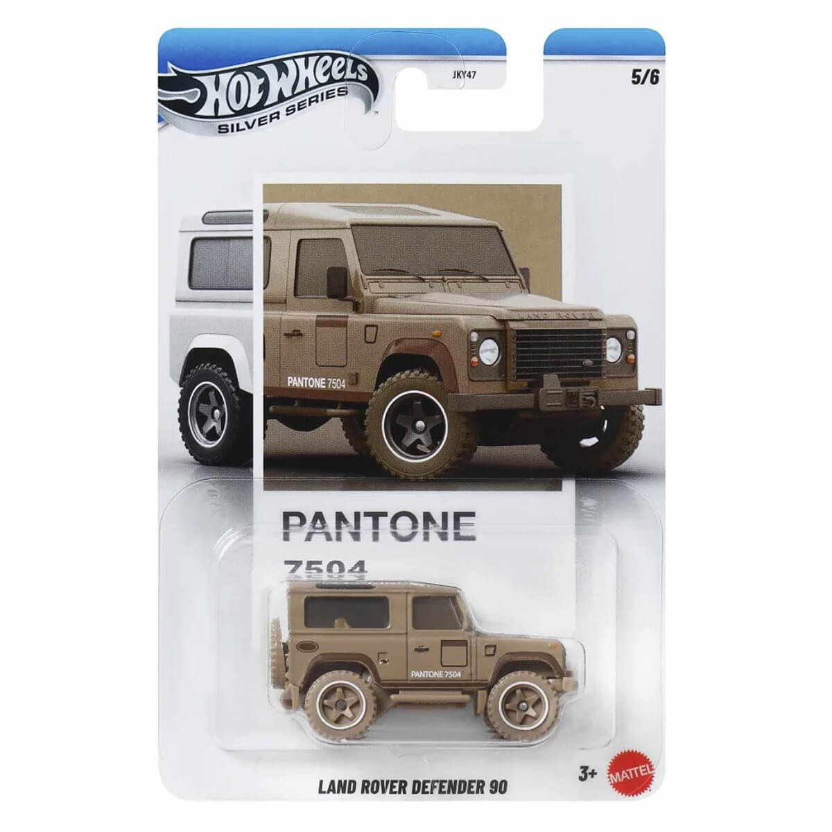 Carrinho Hot Wheels Silver Series Pantone Land Rover Defender 90 JKY62