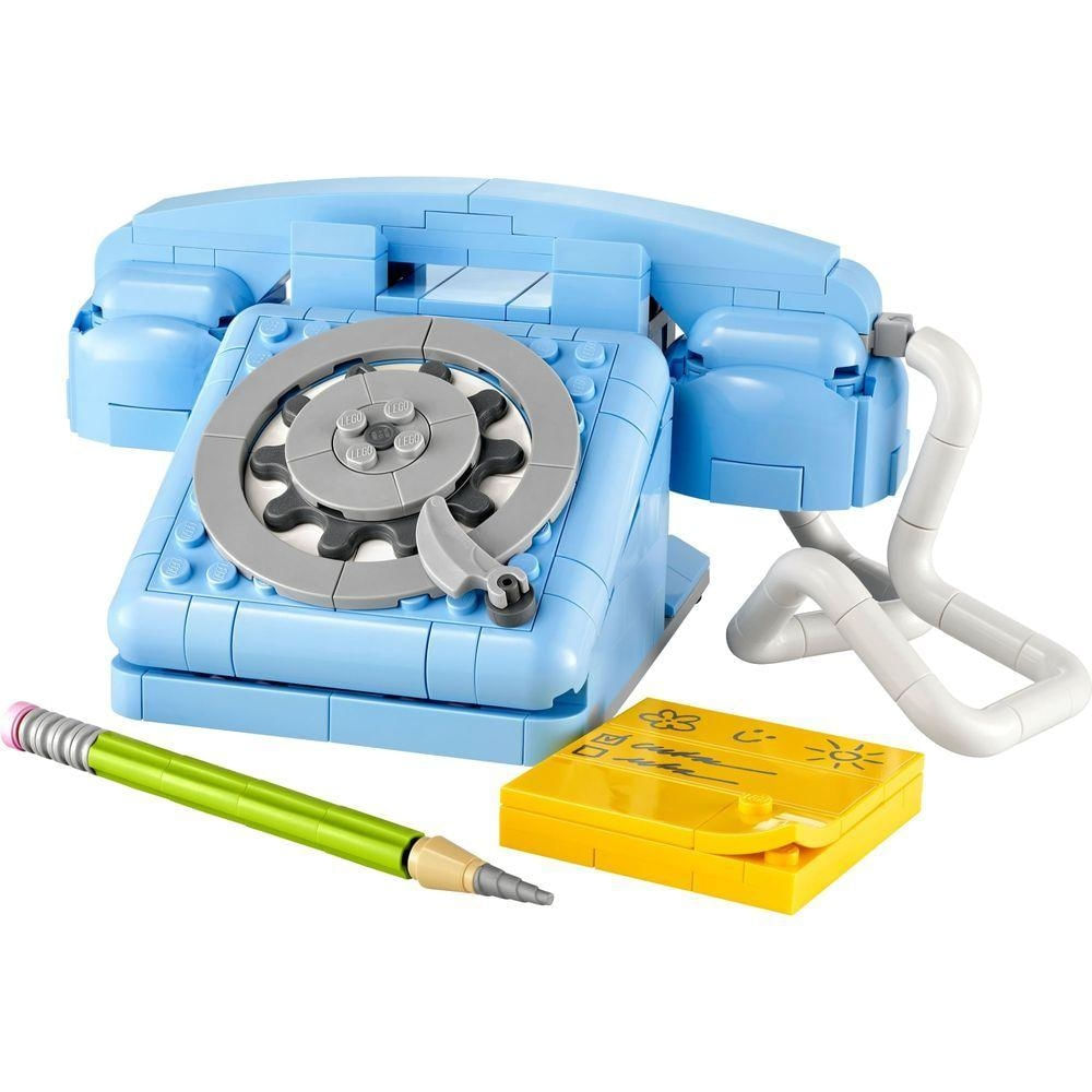 Brinquedo de Construção Telefone Retrô 3 em 1 com Função de Mola Plástico Lego