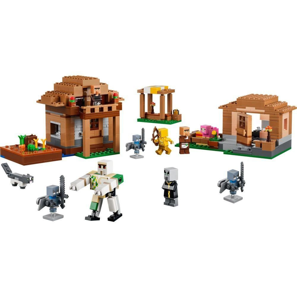 Kit de Construção Ataque à Vila Evocadora com 11 Figuras Marrom Lego