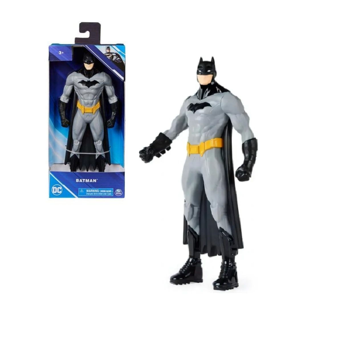 Boneco Batman Cinza DC Liga da Justiça 24cm