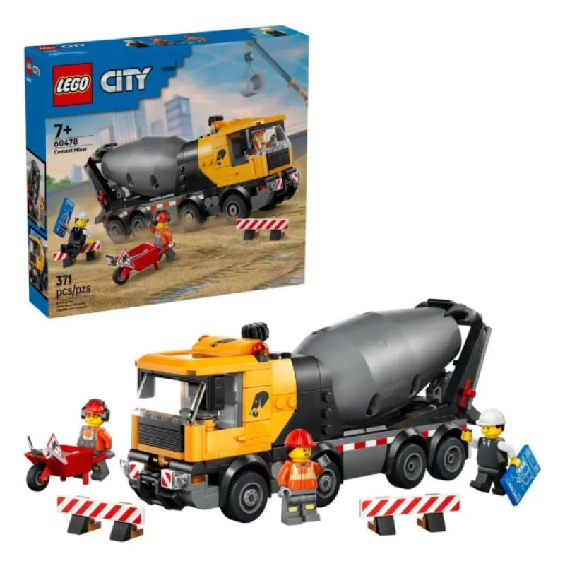 City Caminhão Betoneira  Lego 60478