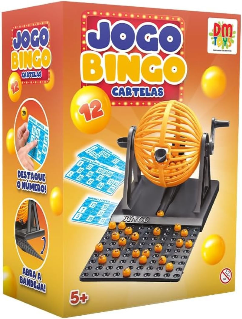 JOGO BINGO 12 CARTELAS - DM BRASIL