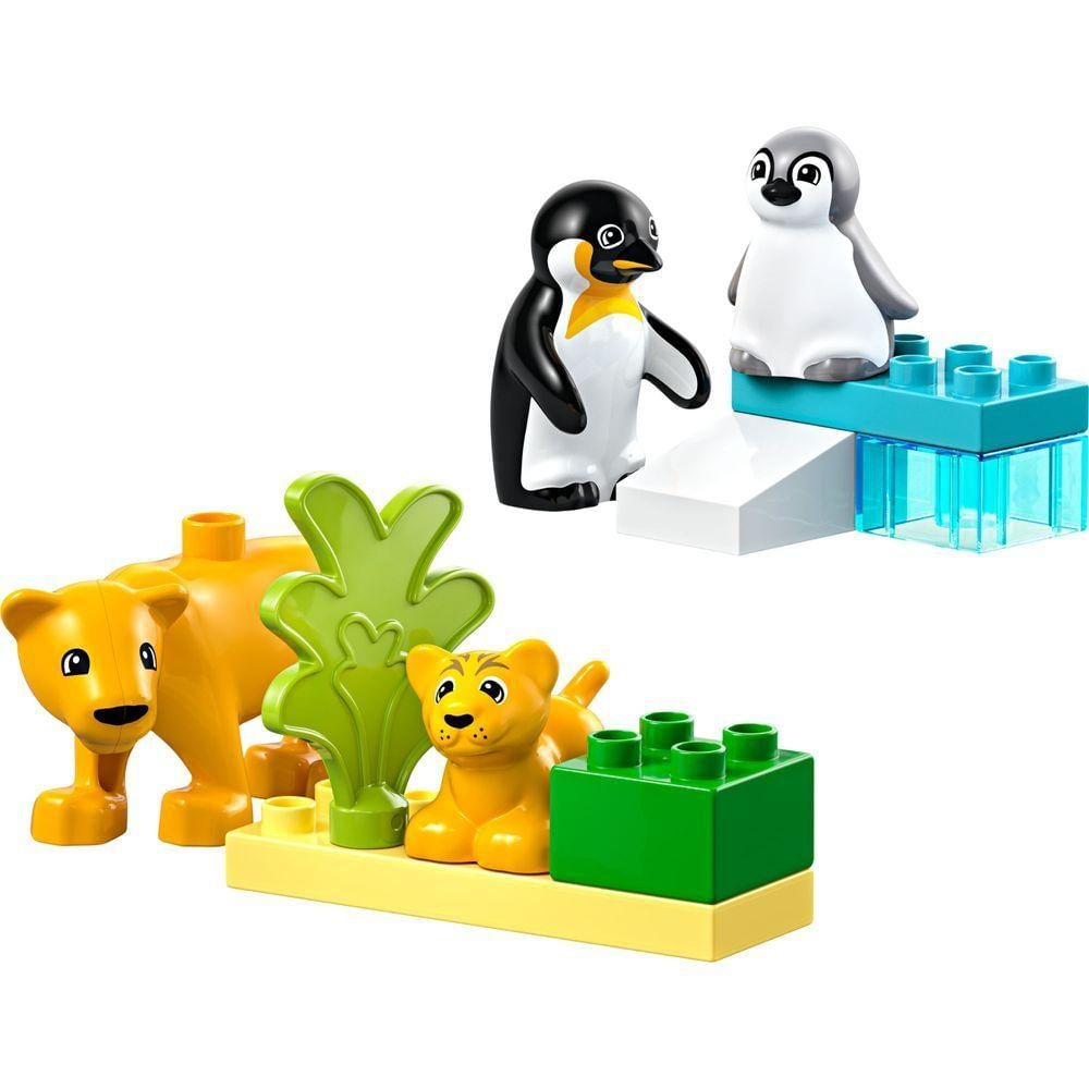 Lego Duplo - Famílias De Animais Selvagens: Pinguins E Leões