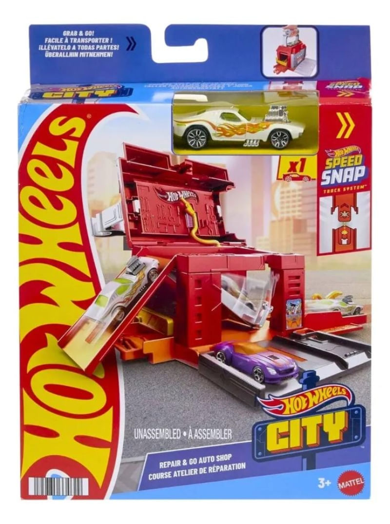 Hot Wheels Pista Conjunto Repair E Go Mattel - JHL43