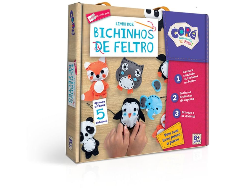 Livro Dos Bichinhos De Feltro Artesanato Infantil Toyster